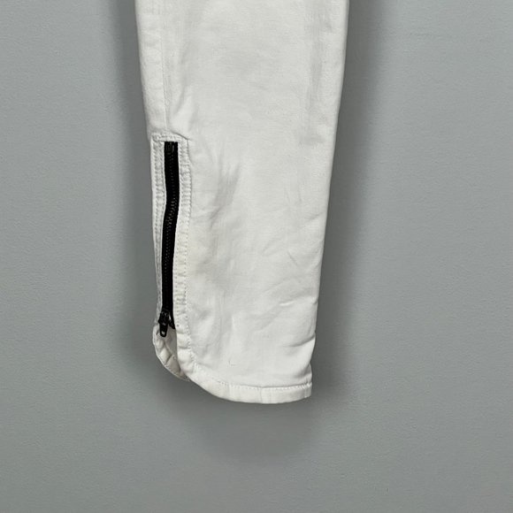Rag & Bone McArthur Womens Ankle Zip Crop Jeans Skinny Bright White size 26 - Picture 6 of 14